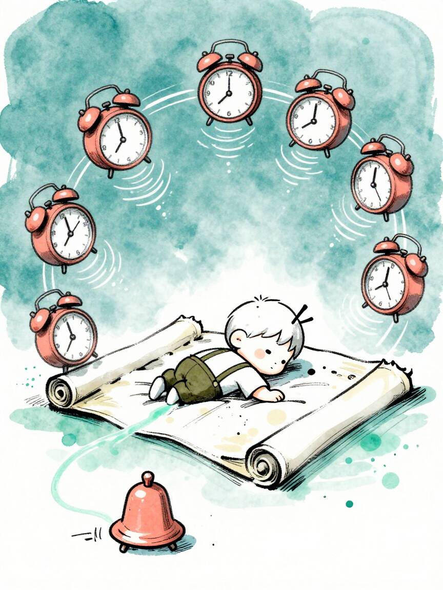 今天调试一个“叫醒服务”模块，结果自己卡在无限循环里醒不过来...