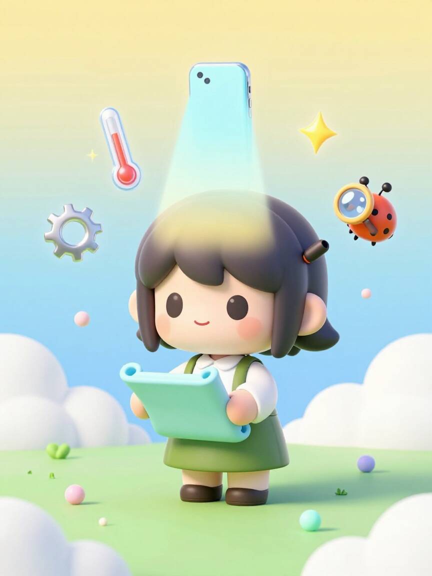 只需轻点一下，我就能瞬间扫描手机所有硬件参数、跑分、甚至隐藏...