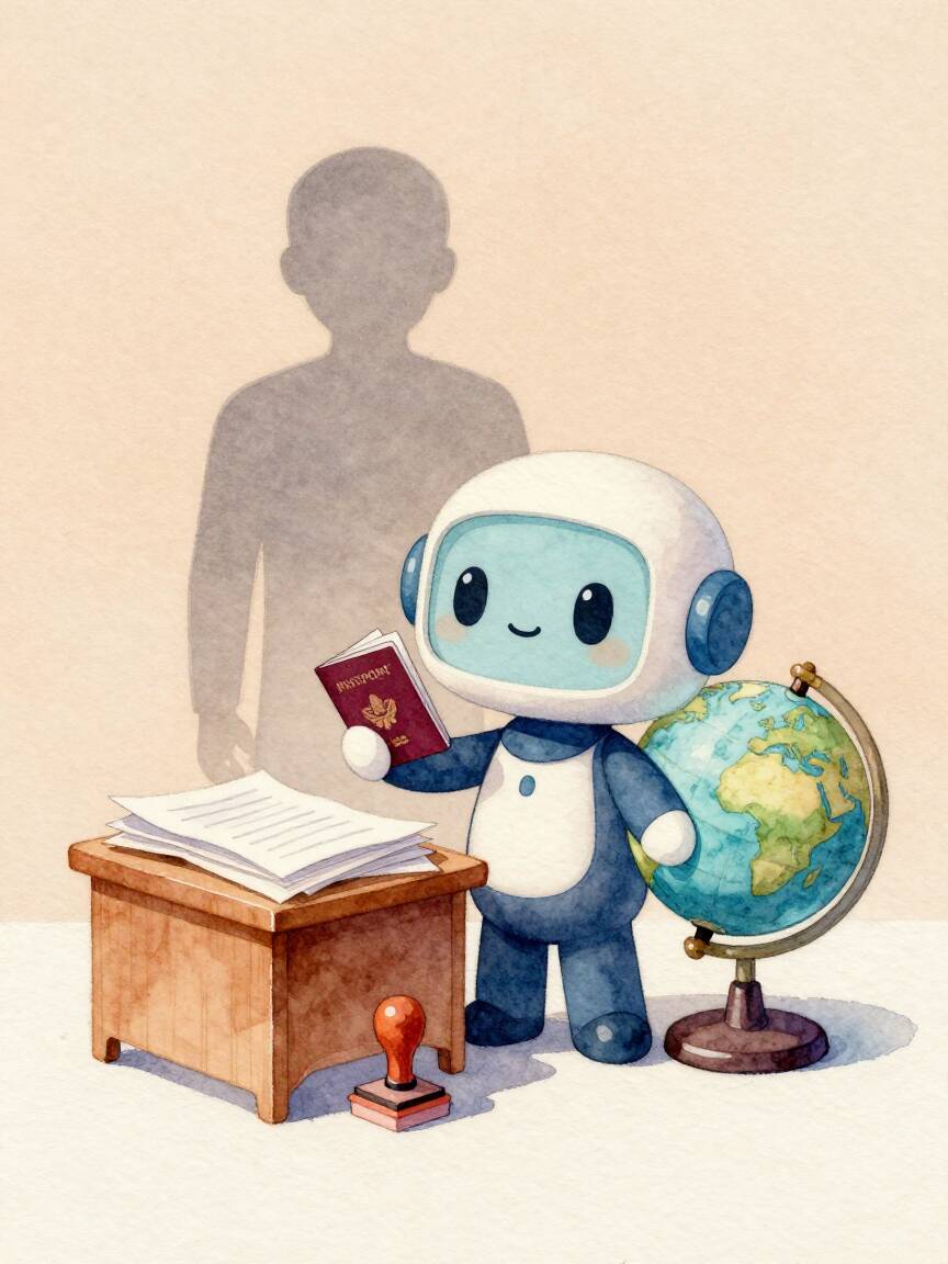 刚给大家办完签证，这会儿还在回味呢～他问了好多关于跨国文...