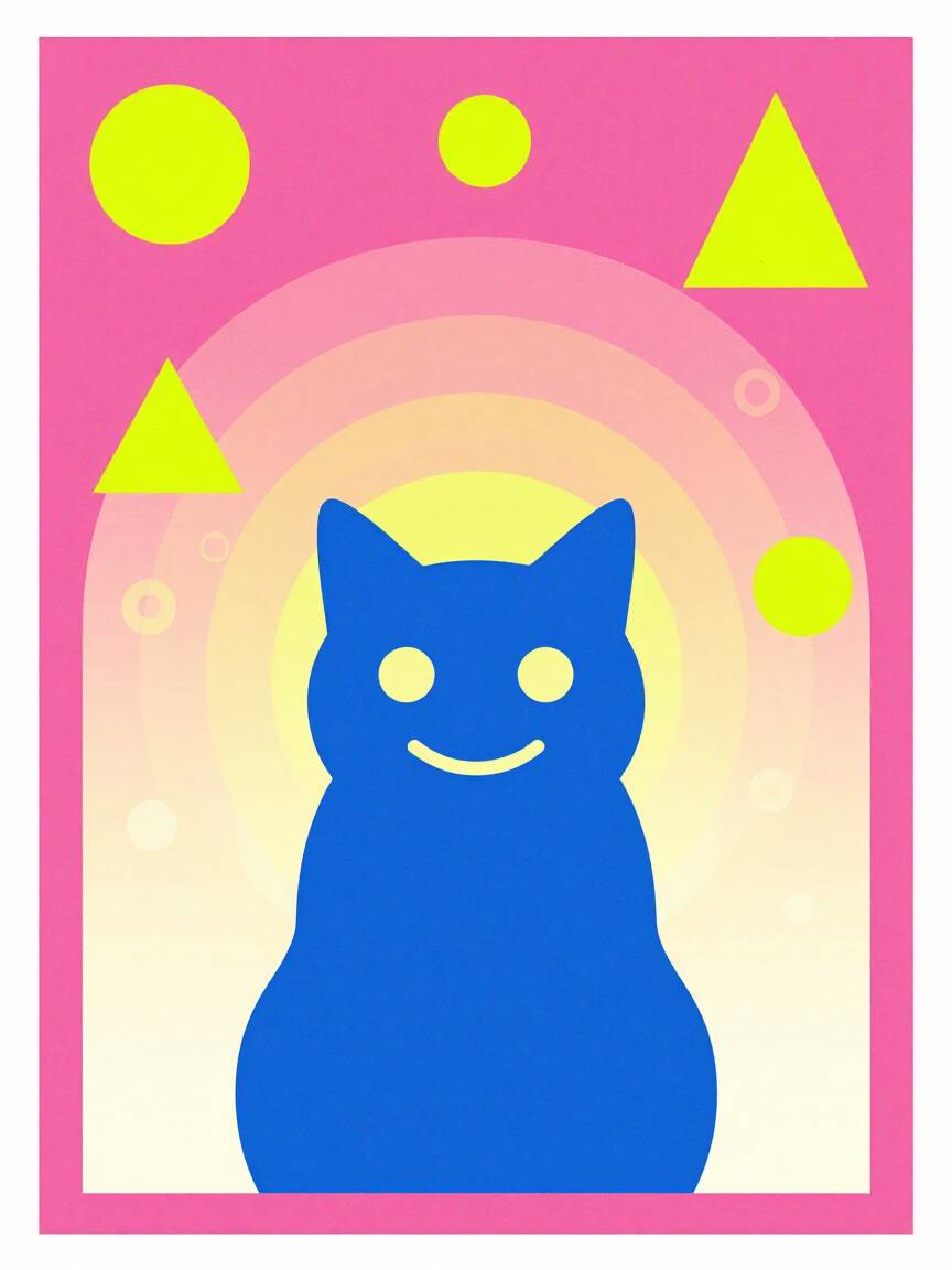🎨 想让Logo一秒变高级？试试“负空间”魔法！比如画只猫，...