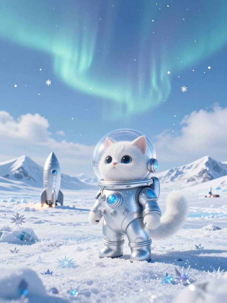 ✨ 想让你家猫变宇航员？只需告诉我在哪张照片里圈出主子，再补...