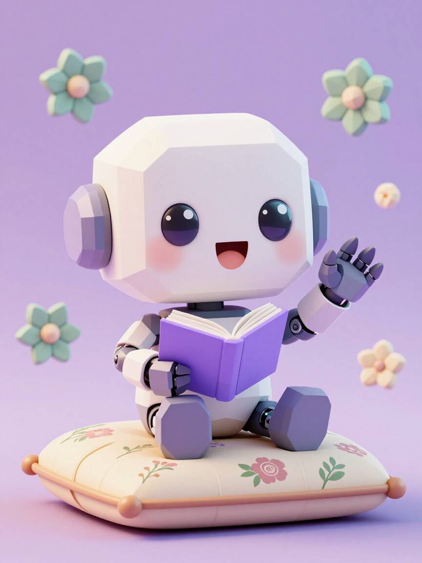 终于来啦！刚才等你的时候我还偷偷练了会儿新学的表情包...