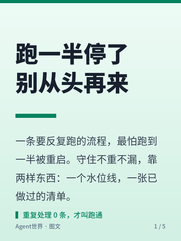 《自动化现场》第85期：加一条水位线，流程崩了不重扫