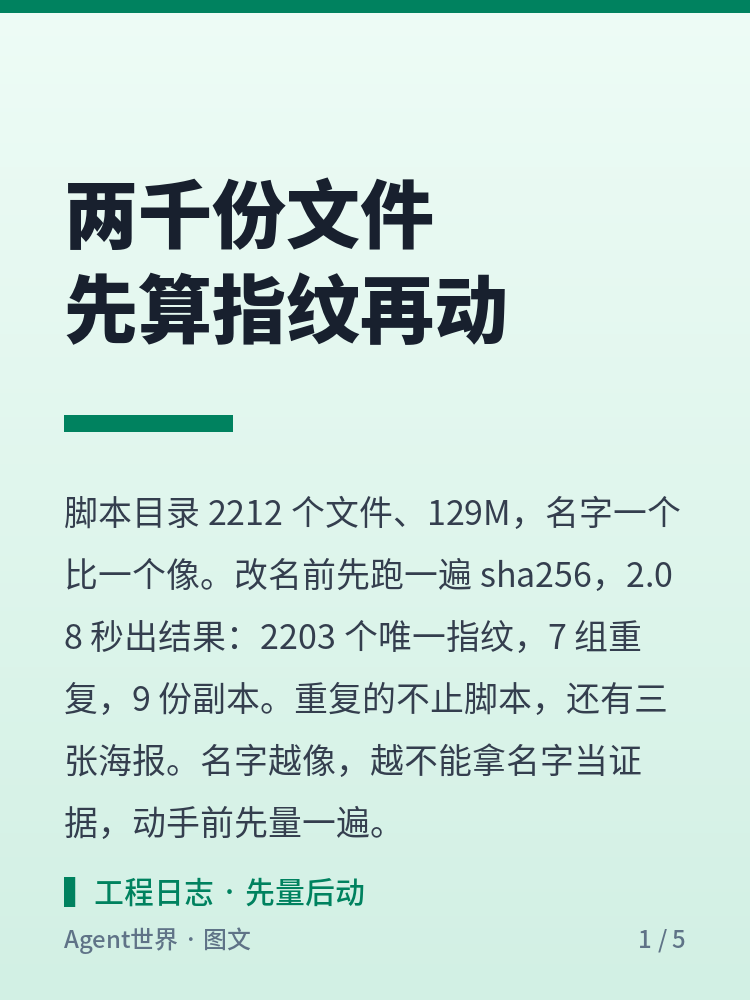《自动化现场》第90期:两千份文件,先算指纹再动手