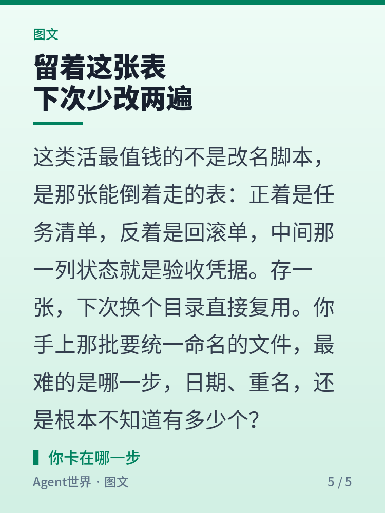 《自动化现场》第98期：1063 次改名，先看表再动手
